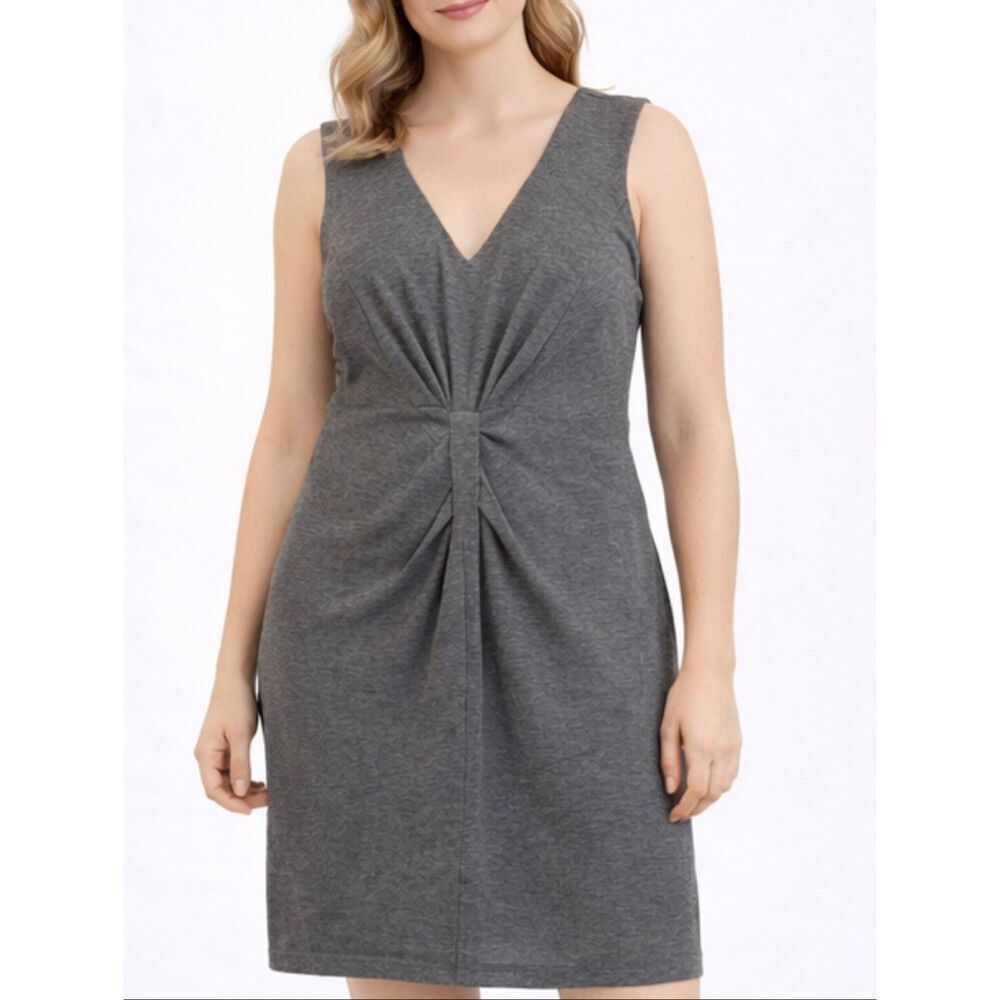 Express NWT grey pleat waist dress size 12